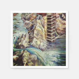 Serviette En Papier Colorado Rocky Mountains River Crystal Mill