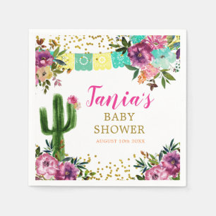 Serviette en papier colorée Taco Mexicain sur l'am