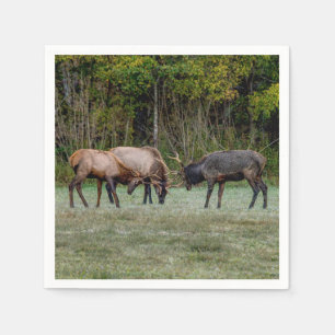 Serviette En Papier Combat de Three Bull Elk