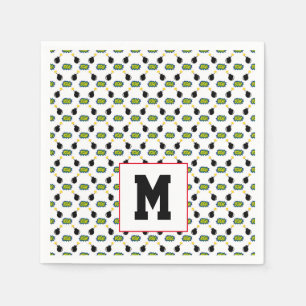 Serviette En Papier Comics Funny Superhero Boom Bomb Smart INITIAL