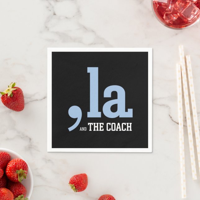 Serviette En Papier Comma La Kamala Harris Tim Walz Coach 2024 (En situation)