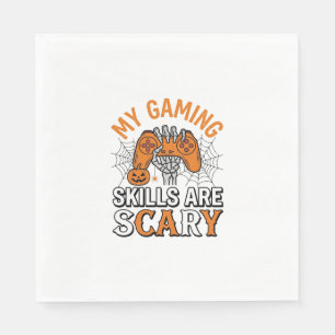 Serviette En Papier Compétences de joueur Halloween sont des chemises