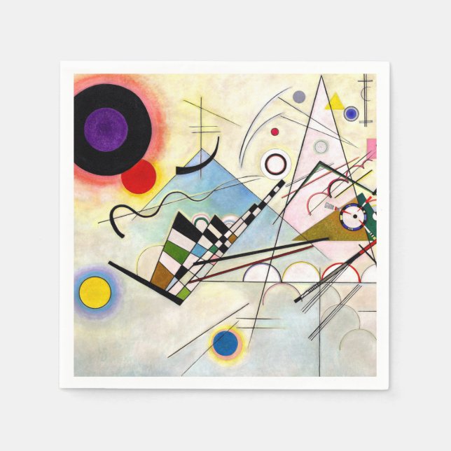 Serviette En Papier Composition Kandinsky 8 (Devant)