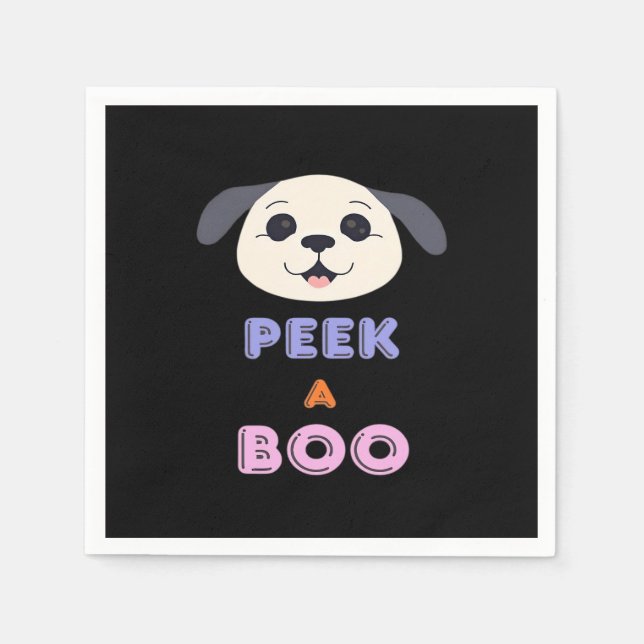 Serviette En Papier Conception de base Peekaboo (Devant)