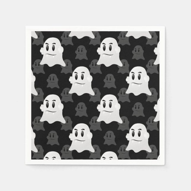 Serviette En Papier Conception de blob Ghost (Devant)