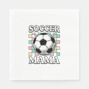 Serviette En Papier Conception de chemise avec gravure Vintage Soccer