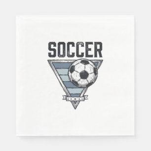 Serviette En Papier Conception de chemise de badge de triangle de ball