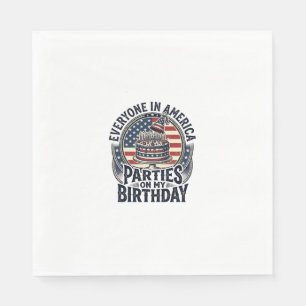 Serviette En Papier Conception de chemise de gâteau vintage pour fête 