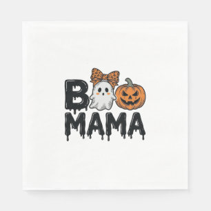 Serviette En Papier Conception de chemise de maman fantôme Halloween c