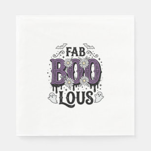 Serviette En Papier Conception de chemise fantôme vintage Fabulous Boo