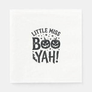 Serviette En Papier Conception de chemise Halloween vintage Little Mis