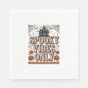 Serviette En Papier Conception de chemise Halloween vintage Spooky Vib