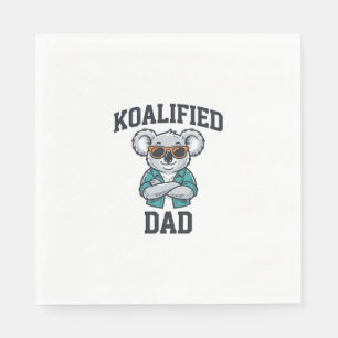 Serviette En Papier Conception de chemise pour papa koalifié Koala mig