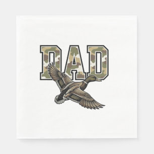 Serviette En Papier Conception de chemise vectorielle Camo Papa Canard