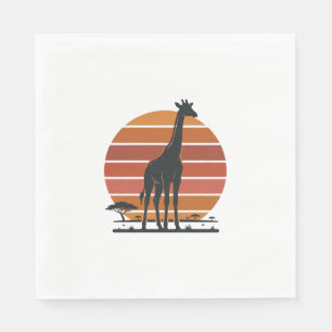 Serviette En Papier Conception de chemise vectorielle Safari au couche