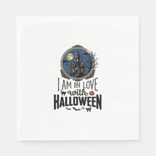 Serviette En Papier Conception de chemise vintage I Am In Love With Ha