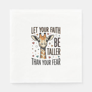 Serviette En Papier Conception de chemise vintage inspirante girafe de