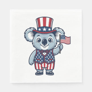 Serviette En Papier Conception de chemise vintage vecteur koala patrio