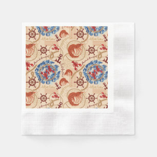 Serviette En Papier Conception de coeur Crustacé