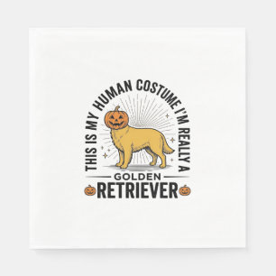 Serviette En Papier Conception de costume de pumpkin Halloween pour Go