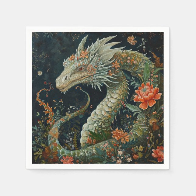 Serviette En Papier Conception de dragon (Devant)