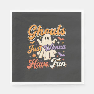 Serviette En Papier Conception de fantôme Les goules d'Halloween veule
