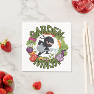 Serviette En Papier Conception de Garden Ninja - Graphisme de jardinag