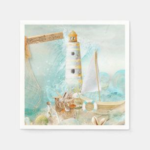Serviette En Papier Conception de la série nautique 11