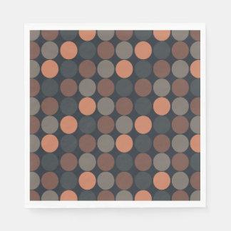 Serviette En Papier Conception de points de cercle géométrique de terr