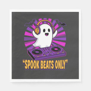 Serviette En Papier Conception de rythmes Halloween DJ fantôme effraya