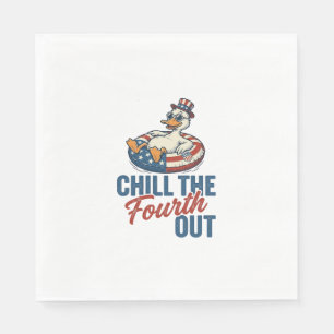 Serviette En Papier Conception de T-shirt de canard patriotique pour r