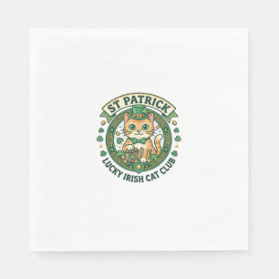 Serviette En Papier Conception de T-shirt de chat mignon irlandais cha