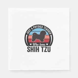 Serviette En Papier Conception de T-shirt de chien vintage Shih Tzu pr