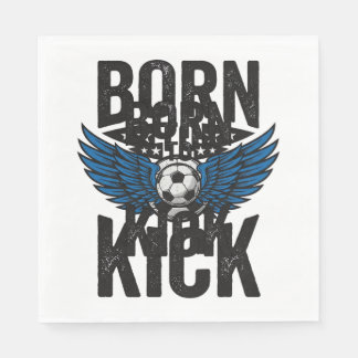 Serviette En Papier Conception de T-Shirt Vintage Football À Envolées