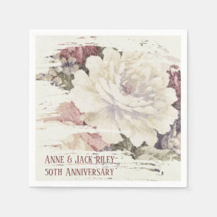 Serviette En Papier Conception de tapisserie abstraite vintage