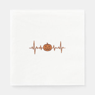 Serviette En Papier Conception de vecteur vintage de citrouille de bat