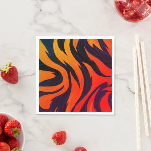 Serviette En Papier Conception par bandes