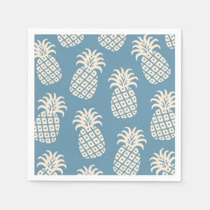 Serviette En Papier Conception tropicale de torsion d'ananas