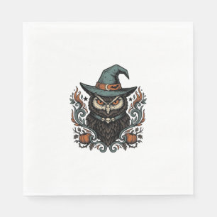 Serviette En Papier Conception vectorielle de chapeau de sorcière de h