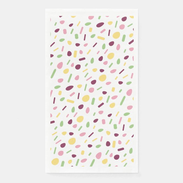 Serviette En Papier Confetti. (Devant)