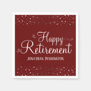 Serviette En Papier Confetti de retraite