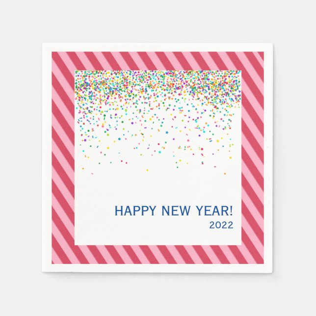 Serviette En Papier Confetti Et Sucre de canne Bandes Papier Napkin (Devant)