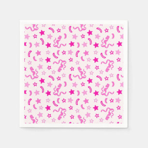 Serviette En Papier Confetti rose