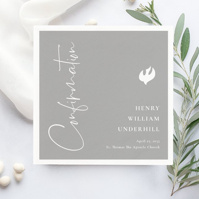 Serviette En Papier Confirmation de script Boys (Créateur téléchargé)