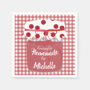 Serviette En Papier Confiture maison personnalisée et gingembre