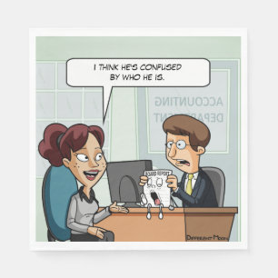 Serviette En Papier Conseil d'administration comptable Pun Party Napki