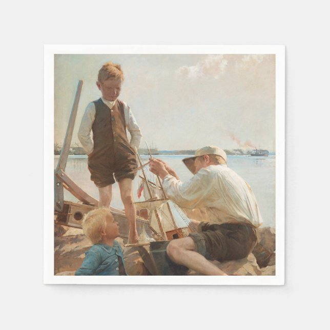 Serviette En Papier Constructeurs navals (par Albert Edelfeel) (Devant)