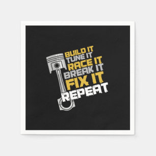 Serviette En Papier Construire Il Tune It Race It Car Racing Auto Méca