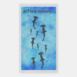 Serviette En Papier Continuez À Nager, Requins