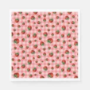 Serviette En Papier Contrôle de fraise